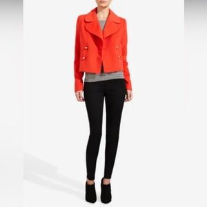 #69 THE LIMTED DOUBLE BREASTED ORANGE WOOL BLAZER SIZE MEDIUM